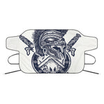 Ancient Spartan Print Car Windshield Snow Cover