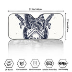 Ancient Spartan Print Car Windshield Sun Shade