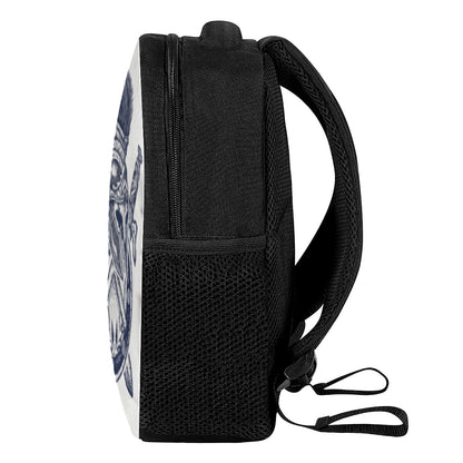 Ancient Spartan Print Casual Backpack