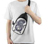 Ancient Spartan Print Chest Bag