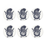 Ancient Spartan Print Coaster Set