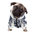 Ancient Spartan Print Dog Zip Up Hoodie