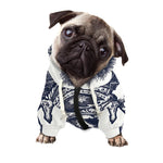 Ancient Spartan Print Dog Zip Up Hoodie