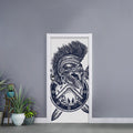 Ancient Spartan Print Door Sticker