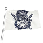 Ancient Spartan Print Flag