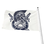 Ancient Spartan Print Flag