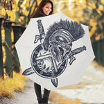 Ancient Spartan Print Foldable Umbrella