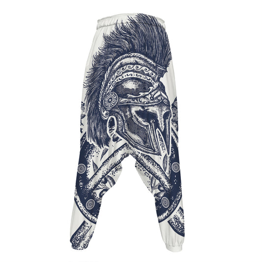 Ancient Spartan Print Hammer Pants