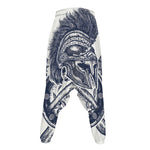 Ancient Spartan Print Hammer Pants