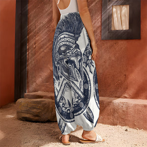 Ancient Spartan Print Harem Pants