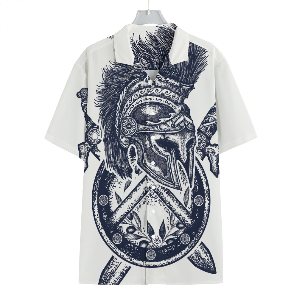 Ancient Spartan Print Hawaiian Shirt
