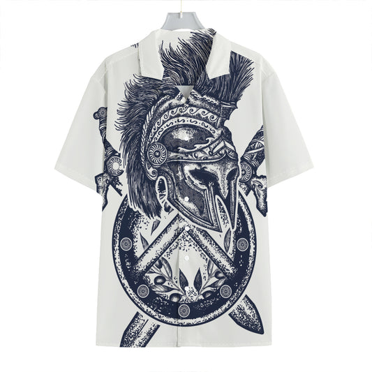 Ancient Spartan Print Hawaiian Shirt