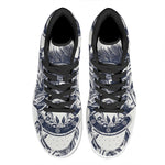 Ancient Spartan Print High Top Leather Sneakers