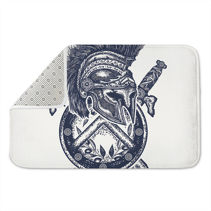 Ancient Spartan Print Indoor Door Mat