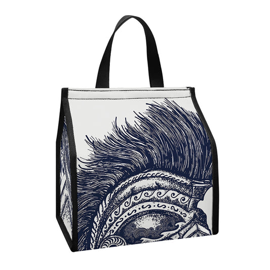 Ancient Spartan Print Insulated Lunch Tote