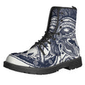 Ancient Spartan Print Lace-Up Boots