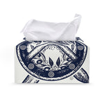 Ancient Spartan Print Leather Tissue Box Cover