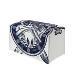 Ancient Spartan Print Leather Tissue Box Cover