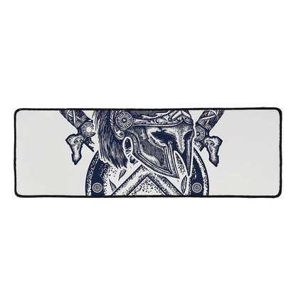 Ancient Spartan Print Long Kitchen Mat