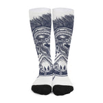 Ancient Spartan Print Long Socks