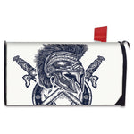 Ancient Spartan Print Mailbox Cover