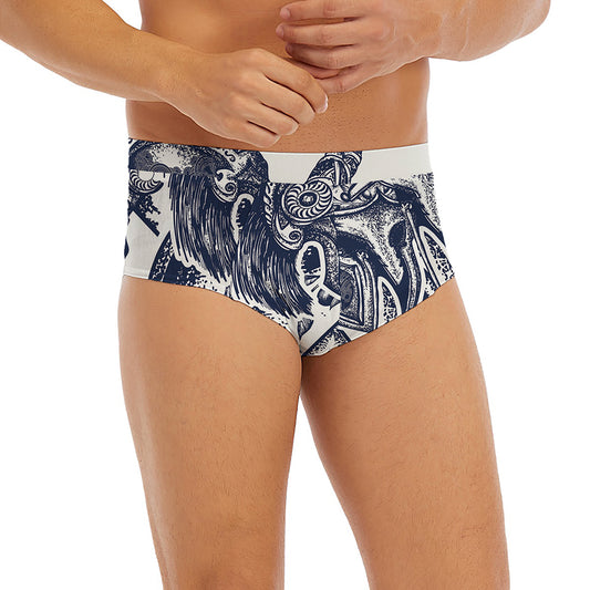 Ancient Spartan Print Men's Briefs