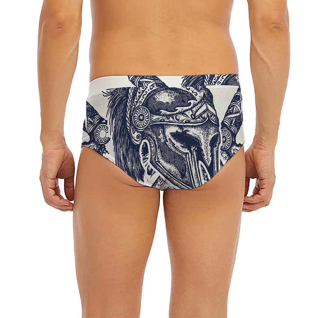 Ancient Spartan Print Men's Briefs