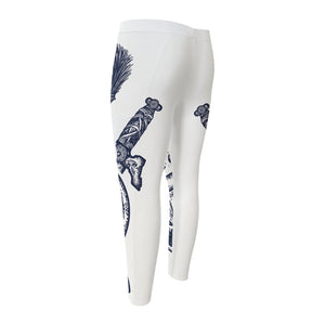 Ancient Spartan Print Men's Compression Pants