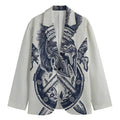 Ancient Spartan Print Men's Cotton Blazer