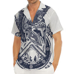 Ancient Spartan Print Men's Deep V-Neck Shirt