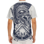 Ancient Spartan Print Men's Deep V-Neck Shirt