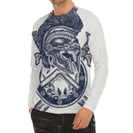 Ancient Spartan Print Men's Long Sleeve Rash Guard