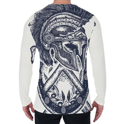 Ancient Spartan Print Men's Long Sleeve T-Shirt