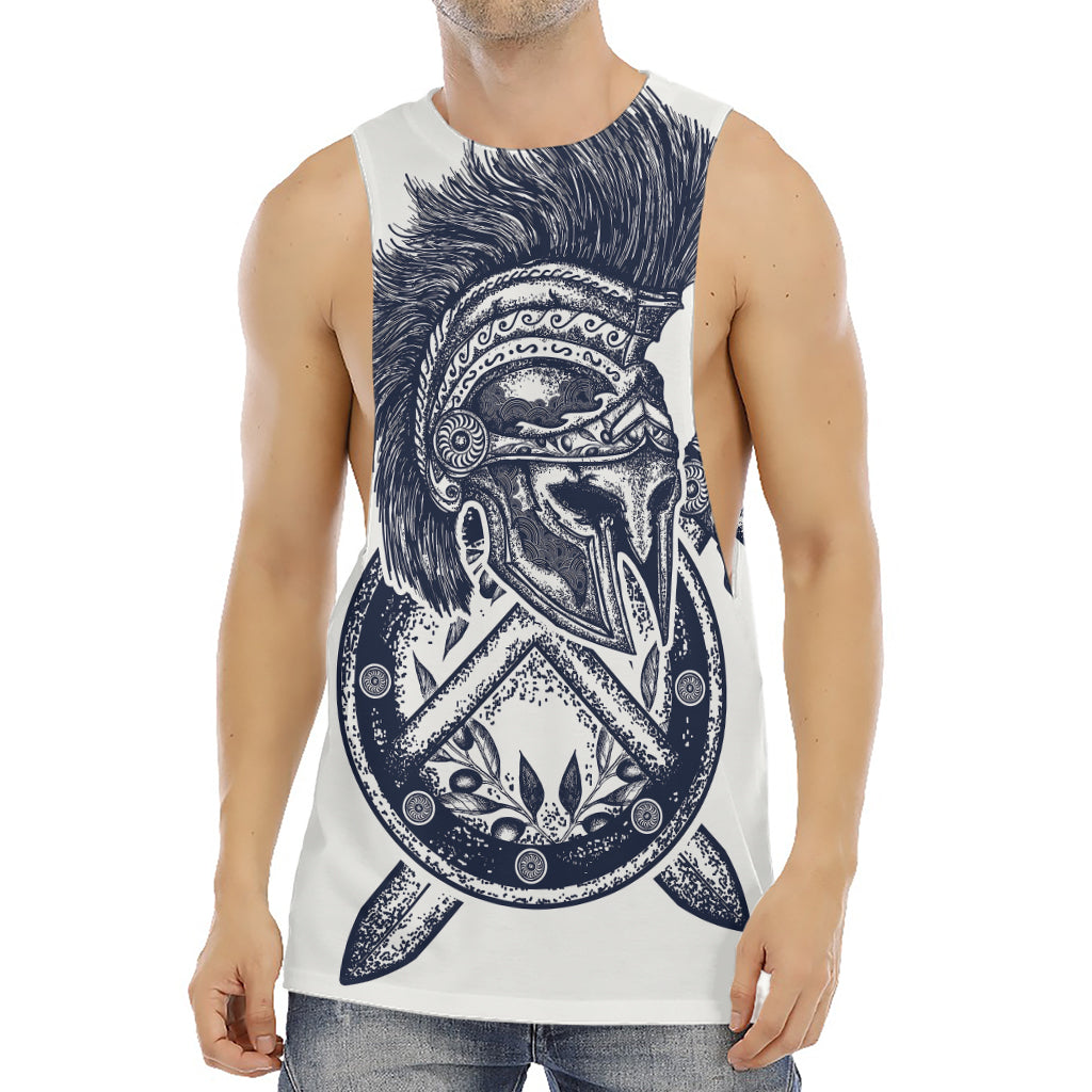 Ancient Spartan Print Men's Muscle Tank Top