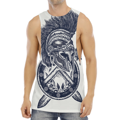 Ancient Spartan Print Men's Muscle Tank Top