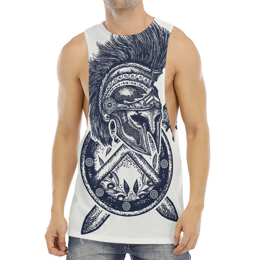 Ancient Spartan Print Men's Muscle Tank Top