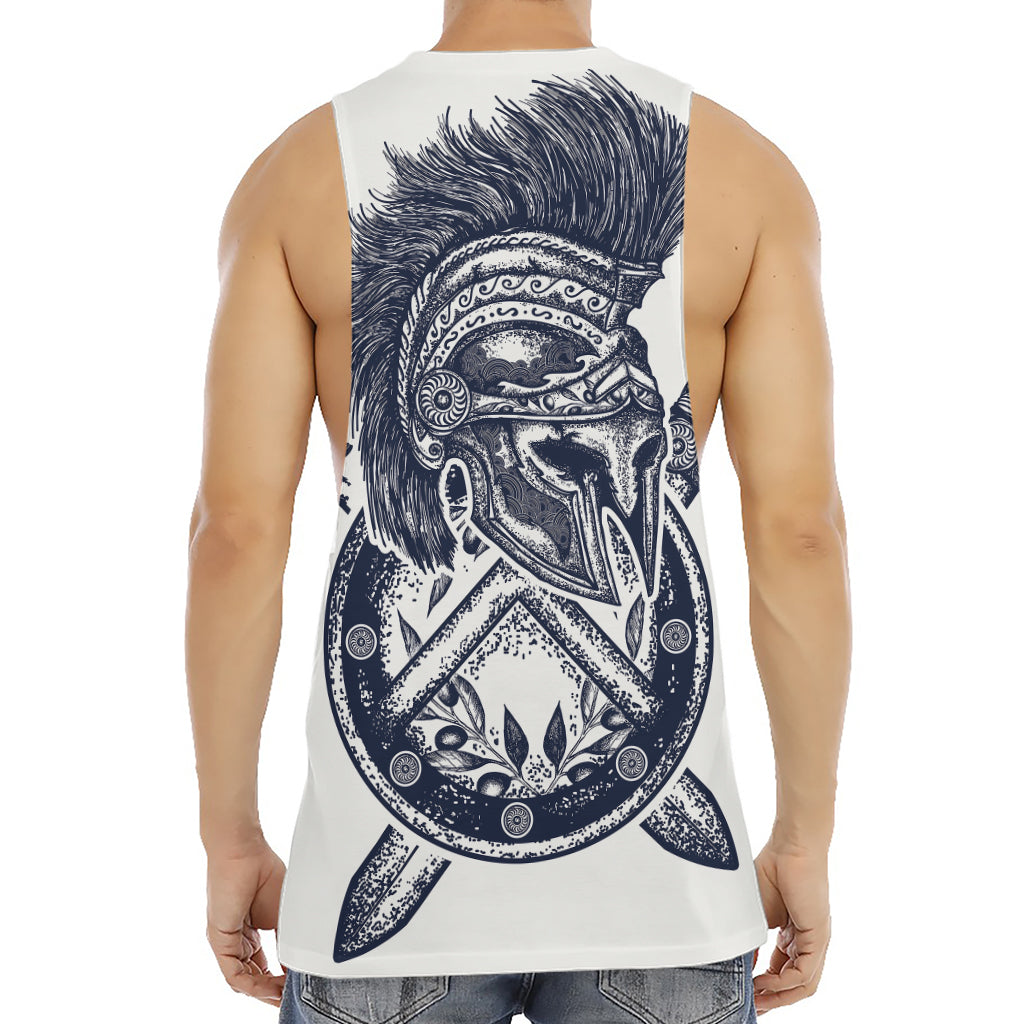 Ancient Spartan Print Men's Muscle Tank Top