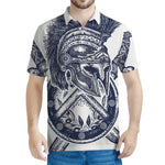 Ancient Spartan Print Men's Polo Shirt