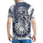 Ancient Spartan Print Men's Polo Shirt