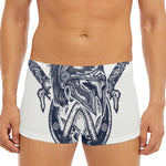 Ancient Spartan Print Men's Short Boxer Briefs