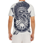 Ancient Spartan Print Men's Short Sleeve Rash Guard