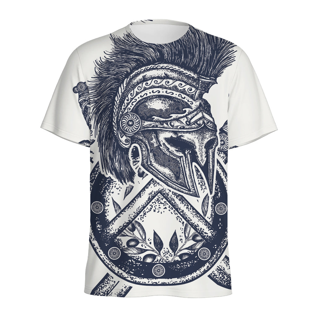 Ancient Spartan Print Men's Sports T-Shirt