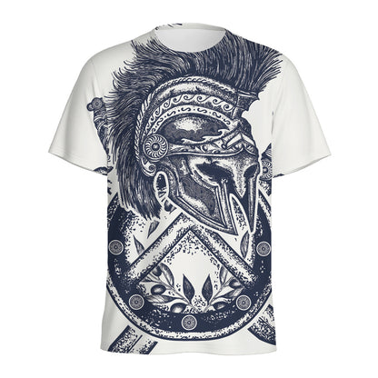 Ancient Spartan Print Men's Sports T-Shirt