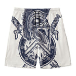 Ancient Spartan Print Men's Swim Trunks