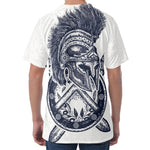 Ancient Spartan Print Men's Velvet T-Shirt