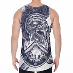 Ancient Spartan Print Men's Velvet Tank Top