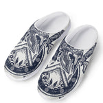 Ancient Spartan Print Mesh Casual Shoes