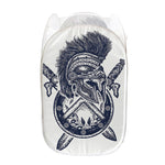 Ancient Spartan Print Mesh Laundry Hamper