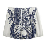 Ancient Spartan Print Mesh Shorts