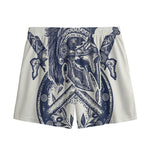 Ancient Spartan Print Mesh Shorts